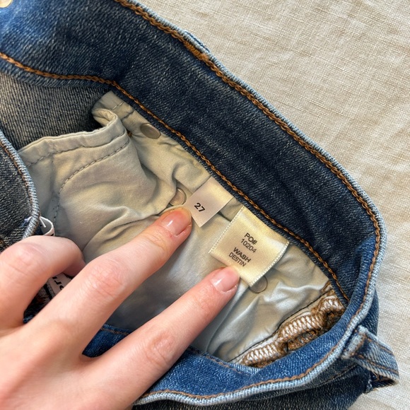 Reformation never worn size 27 skinny jeans medium faded wash - Picture 5 of 6